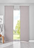 Gardinenbox 2er Set Verdunkelung Schiebegardinen »Newyork« HxB 145x60 cm Grau...