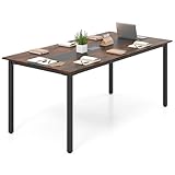 COSTWAY Konferenztisch 180x90cm, Besprechungstisch für 8-10 Personen,...