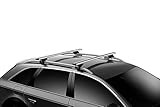 Thule Raised Rail Evo Fußsatz für Fahrzeuge mit offener Reling, 710410, Black...