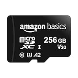 Amazon Basics MicroSDXC, 256 GB, mit SD Adapter, A2, U3, Lesegeschwindigkeit bis...