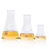 ULAB Scientific Erlenmeyer Flaschen Set aus Glas mit schmaler Öffnung, 3...