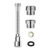 20cm Wasserhahn Verlängerung Mit 2pcs WasserhahnAdapter, 360 Grad Drehbarer...