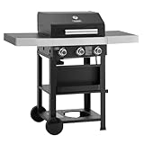 TAINO WABAYA 3+0 Gasgrill Grillwagen 3 Brenner Keramik Sear-Burner...