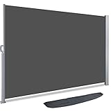 VOUNOT Seitenmarkise Ausziehbar für Balkon, Garten und Terrasse, Sichtschutz,...