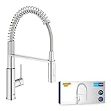 GROHE Get - Einhand- Spühltischbaterrie (mit herausziehbarer Brause, Profi...