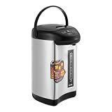 Heißwasserspender, Glühweinkocher 4L Wasserkocher Edelstahl mit Thermostat und...