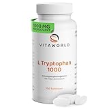 L-Tryptophan - L Tryptophan hochdosiert 1000mg je Tablette (120 vegane...