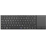 Rii Kabellose Tastatur mit Touchpad, Wireless Keyboard, Deutsche QWERTZ-Layout,...