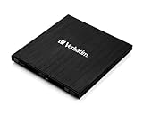 Verbatim Externer Slimline Bluray Writer mit USB 3.0-Kabel, externer DVD und...