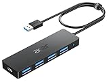 acer USB 3.0 HUB mit USB-C-Ladeanschluss, Ultra Slim Multiport Hub 4 Port USB...