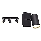 Trio Leuchten Deckenleuchte Marley 802400332, Metall Schwarz matt, Spotbalken...