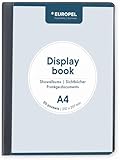 EUROPEL Präsentationsbuch im A4-Format mit 20 Hüllen - Sichtbuch mit...
