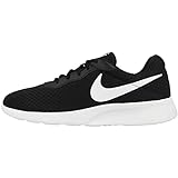 Nike Herren Tanjun Sneaker, Black White Barely Volt Black, 44.5 EU