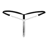 2025 Sexy Frauen Pearl G String und Tangas Solide Unterwäsche mit niedriger...