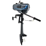 Außenborder 3,5 PS 2 Takt, Außenbordmotor Bootsmotor mit CDI-Zündsystem, 49CC...