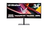 LG Ultragear 34G630A-B Gaming-Monitor: 34' Curved VA, WQHD (3.440x1.440), 240Hz,...