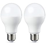 Amazon Basics E27 LED Lampe, 10.5W (ersetzt 75W), warmweiß, dimmbar - 2er-Pack