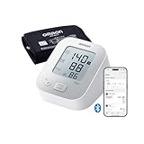 OMRON X2+ Connect klinisch validiertes Oberarm-Blutdruckmessgerät mit Bluetooth...