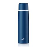 SANTECO Edelstahl-Thermoskanne 1 l, doppelwandige, vakuumisolierte...