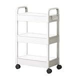 Rollwagen Mit Rädern, 3 Etagen Utility Cart, Aufbewahrungswagen Küche,...