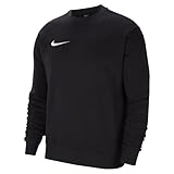 Nike Jungen Y Nk Flc Park20 Crew Sweatshirt, Black/White, 158-170 EU