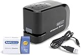 Rapesco 1454 626EL Automatisches USB/Batterie Heftgerät mit 1000 26/6mm...