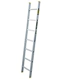 Aluminium Anlegeleiter mit 7 Sprossen – Profi-Leiter aus Aluminium, 191 cm...