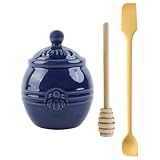 Dzmuero Honigglas, Honigspender, Honigglas mit Honiglöffel, 250ml Honigtopf...