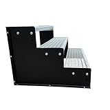 3 Stufen Standtreppe Modell 2 schwarz 18 cm Stufenhöhe 60 cm Breite 54 cm Höhe...