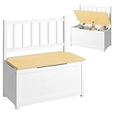 Bellabino Sora Kindersitzbank – Sitzbank Kinder mit Stauraum – Truhenbank...