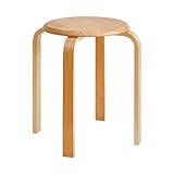 IBUYKE Stapelhocker-Massivholz Hocker Hausbank Holzhocker Mode Kreative Hocker...