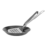 GRÄWE Schmiedeeiserne Bratpfanne F400, Ø 20 cm, Eisenpfanne mit Wender, 400°...