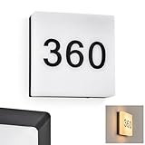 HOFSTEIN LED Außenwandleuchte Sneslev mit Dämmerunssensor, Außenwandlampe aus...