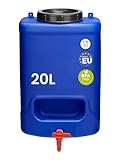 Garronda Weithalskanister 20L Wasserkanister mit Hahn BPA-frei Kanister...