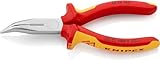 KNIPEX Flachrundzange mit Schneide (Radiozange) isoliert mit...