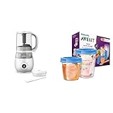 Philips Avent 4-in-1-Babynahrungszubereiter SCF883/01 mit 20er Pack...