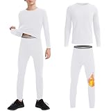 AKKQHH Thermounterwäsche Kinder Funktionsunterwäsche Skiunterwäsche Weich...