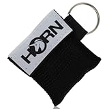 Horn Medical Notfall-Beatmungstuch im Schlüsselanhänger, Horn-Key, Schwarz