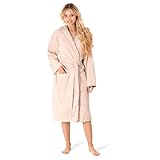 Bademantel Damen - 100% Baumwolle (350g/m²) OEKO-TEX® Zertifiziert -...