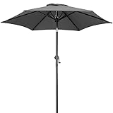 Kingsleeve® Sonnenschirm Balkon 200cm UV Schutz 80+ Schutzhülle Kurbel...