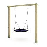 WICKEY Kinderschaukel Schaukelgestell Aero Sun - Nestschaukel & Gestell Holz,...