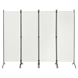 WOLTU Paravent 4-teilig 224x182 cm, Raumteiler freistehend, Trennwand klappbar,...