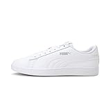 PUMA Unisex Puma Smash v2 L Low-Top, Puma White-Puma White, 43 EU