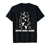 Lustig Hund Pferd Reiter Never Walk Alone Hund Pferd Reiten T-Shirt