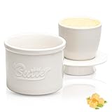 LUMIN TUTU Französische Butterdose, Butterglocke Keramik mit Deckel und...