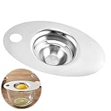 Eiertrenner Edelstahl, Eigelbtrenner, Eiweiß Eidotter Trenner Mit Griffen Egg...