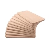 Frühstücksbrettchen 10er Set Holz | Buche Natur unbehandelt | Brotzeitbrett...