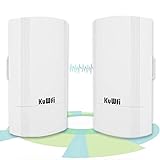 2-Pack 900Mbps Outdoor CPE Kit Indoor & Outdoor Punkt-zu-Punkt Wireless CPE...