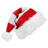 SULOLI Weihnachtsmütze,Nikolausmütze,Weihnachtliche Mütze aus Plüsch für...