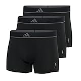 adidas Herren Trunk (3PK) -Active Micro Flex Eco Unterwäsche, 000 Black, XL...